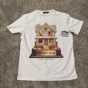NWT Streetz Iz Watchin Rap Trap House Of The Year White T Shirt Sz L